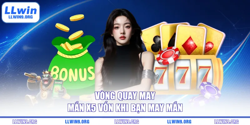 Vòng quay may mắn x5 vốn khi bạn may mắn